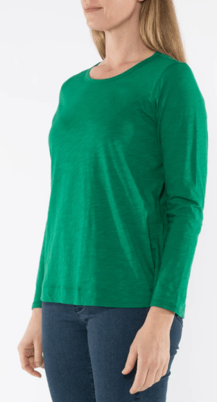 Jump Womens Long Sleeve Swing Hem Tee Hunter