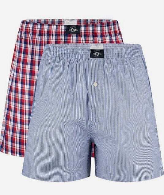 Coast Mens 2 Pack Woven Boxer