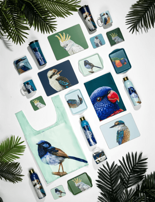 Ashdene Modern Birds magpie Reusable Tote Bag