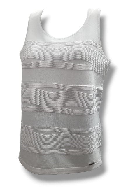Picadilly Womens Textured Knitted Tank Top