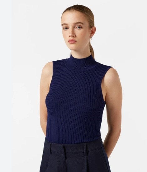 Scotch & Soda Womens Ribbed Knitted Tank