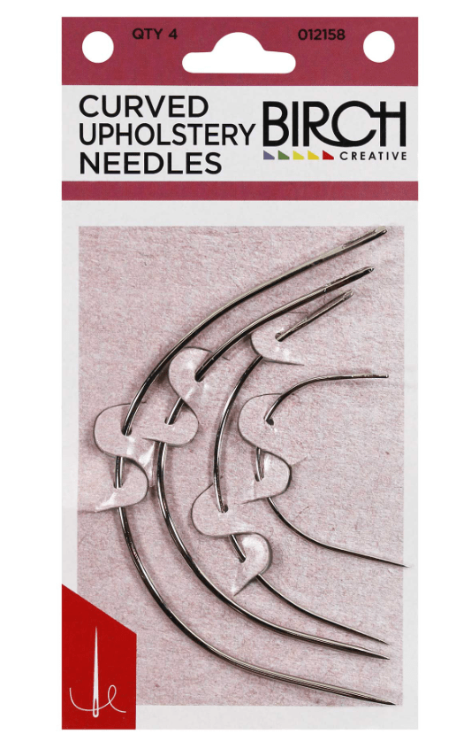 Birch Curved Upholstery Needles - 4pk