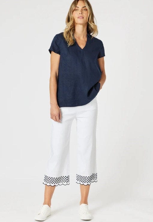 Gordon Smith Womens Scallop Hem Pant