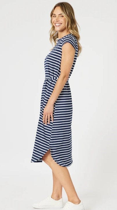 Gordon Smith Womens Nautical Stripe Print Dress