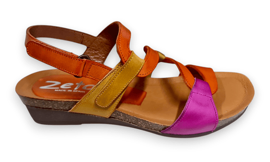 Zeta Womens Osina Multicolor Sandal