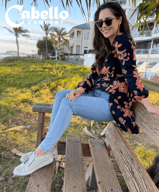 Cabello Comfort Womens EG17 Casual Shoes -Taupe