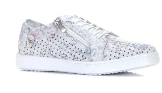 Cabello Comfort Womens EG17P Casual Shoes - White Print