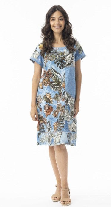 Orientique Womens Lima Blue Dress Patch