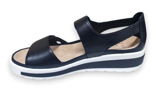 Ziera Womens Gedd W Leather Shoes - Black White