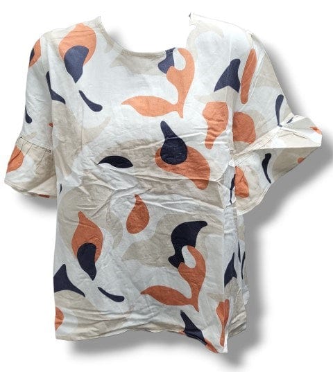 Corfu Womens Linen Rayon Blend Pattern Play