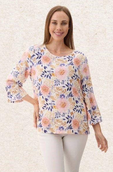 Givoni Womens Plum 3/4 Sleeve Top