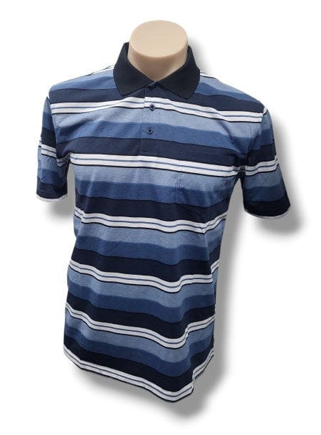 Tradewinds Mens Pique Stripe Polo