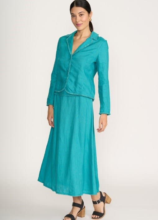 Foil Womens Fringe Benefits Skirt - Aquatic