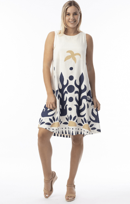 Orientique Womens Nazca Maxi Sleeveless Dress