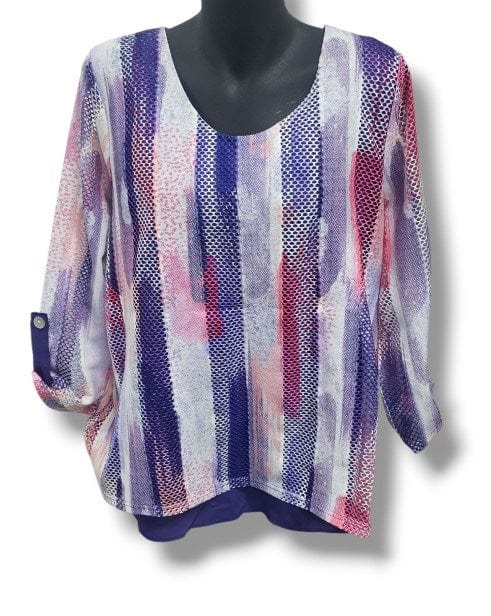 LS Collection Womens Mesh Top