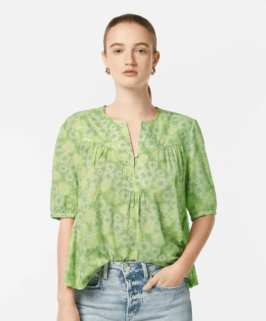 Scotch & Soda Womens Printed Short Sleeve Tip