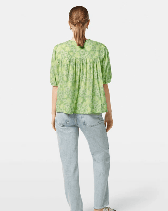 Scotch & Soda Womens Printed Short Sleeve Tip