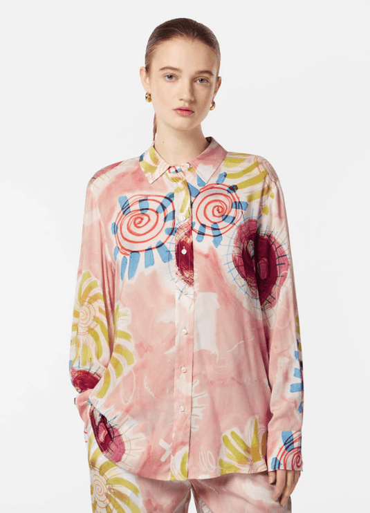Scotch & Soda Womens Printed Relaxed Fit Shirt