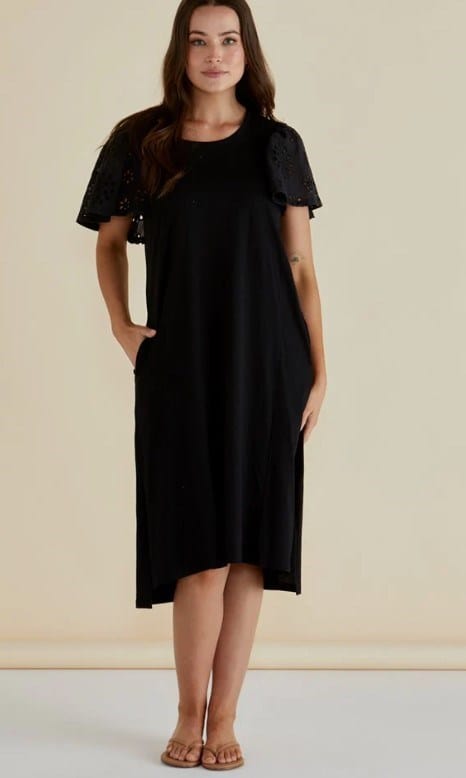 Betty Basics Womens Sawyer Embroidered Dress