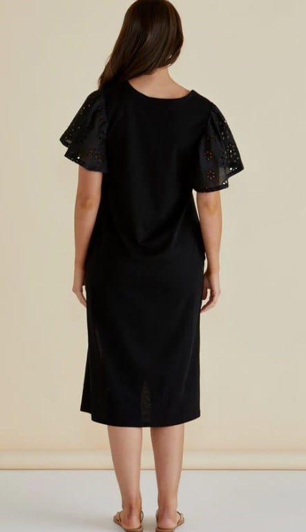 Betty Basics Womens Sawyer Embroidered Dress