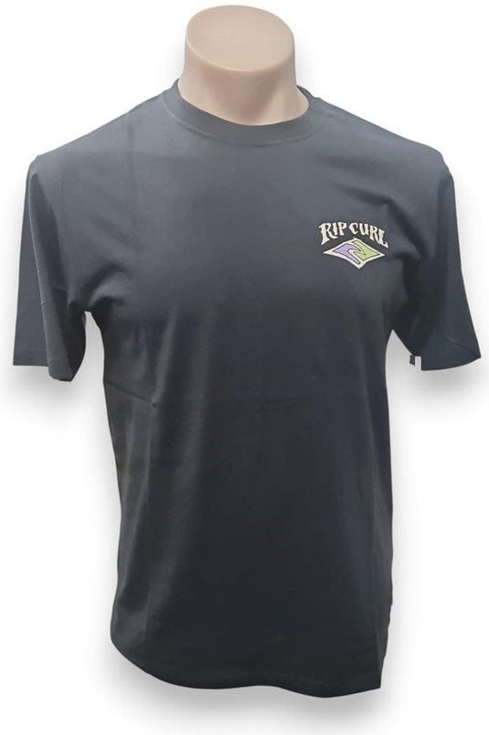 Rip Curl Mens Dazed And Tubed Tee - Washed Black