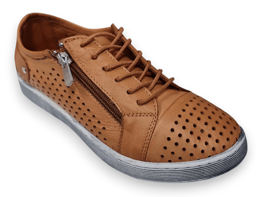 Cabello Comfort Womens EG17 Casual Shoes - Tan