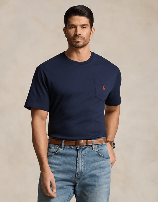 Ralph Lauren Classic Fit Jersey Pocket Crewneck T-Shirt