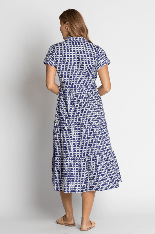 Ibisa Knoxsville Midi Dress - Ocean