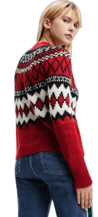 Desigual Womens Flat Thik Gauge Pillover