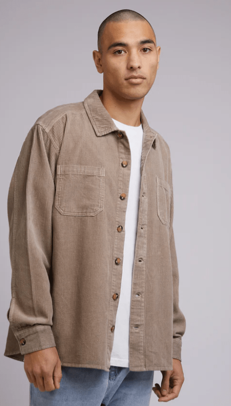 Silent Theory Mens Cord Over Shirt