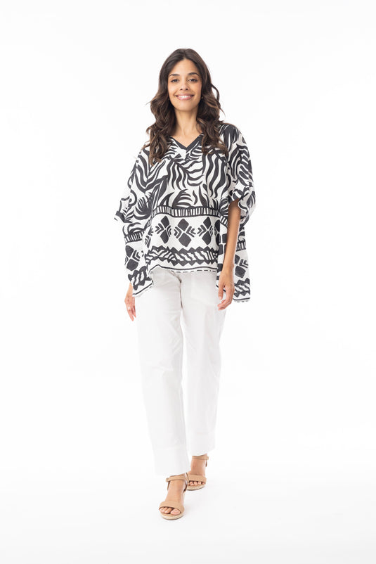 Orientique Womens Suriname Black Top V