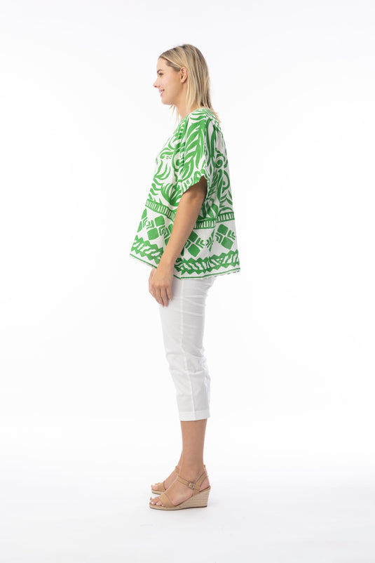 Orientique Womens Suriname Green Top V