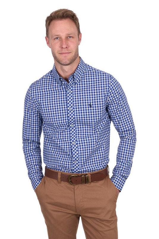 Thomas Cook Mens James Check Tailored Long Sleeve Shirt