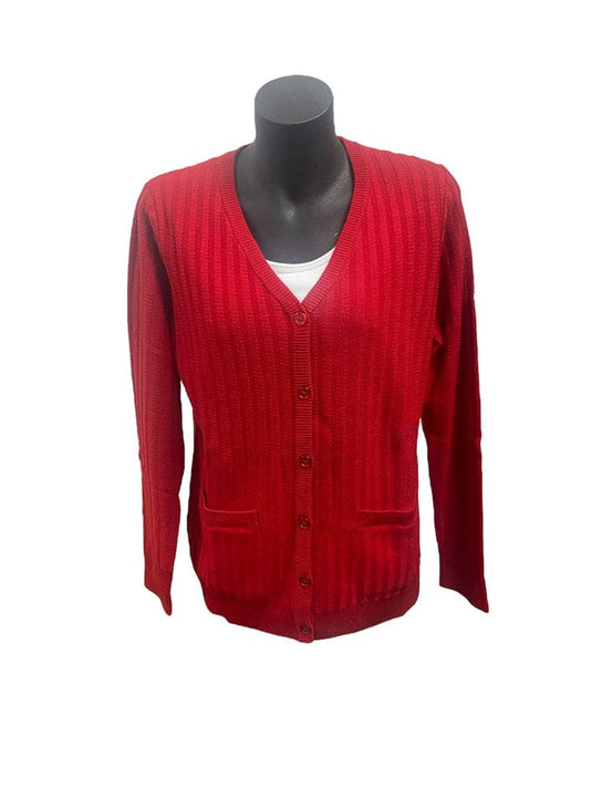 Slade Womens V-Neck Cabled Cardigan