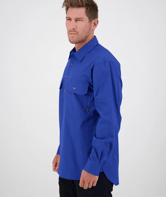 Swanndri Bendigo Closed Front Long Sleeve Work Shirt