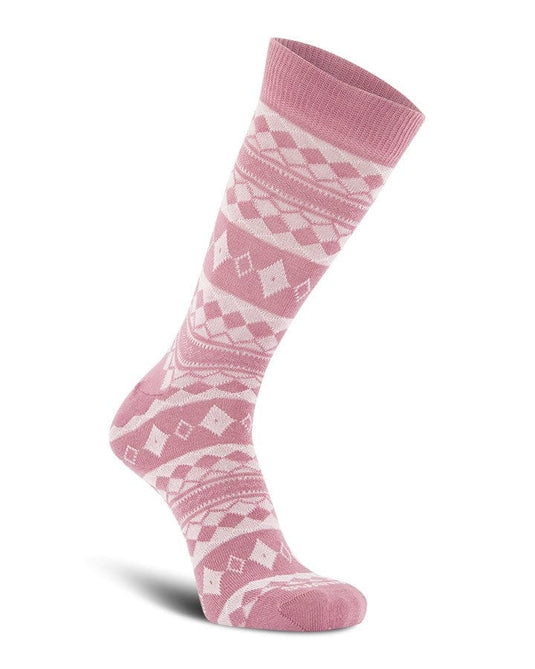 Swanndri Womens Copenhagen Merino Sock - Pink/White