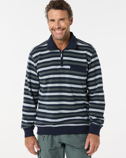 Breakaway Mens Devon French Rib Half Zip