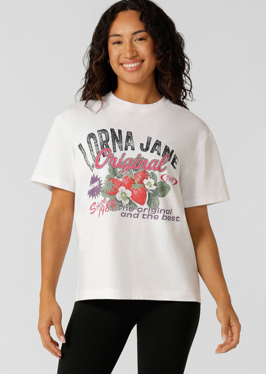 Lorna Jane Womens Berry Sweet T-Shirt