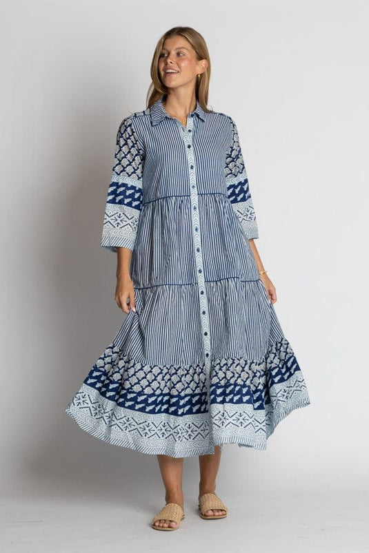 Ibisa Womens Mississippi Midi Dress