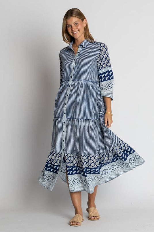 Ibisa Womens Mississippi Midi Dress