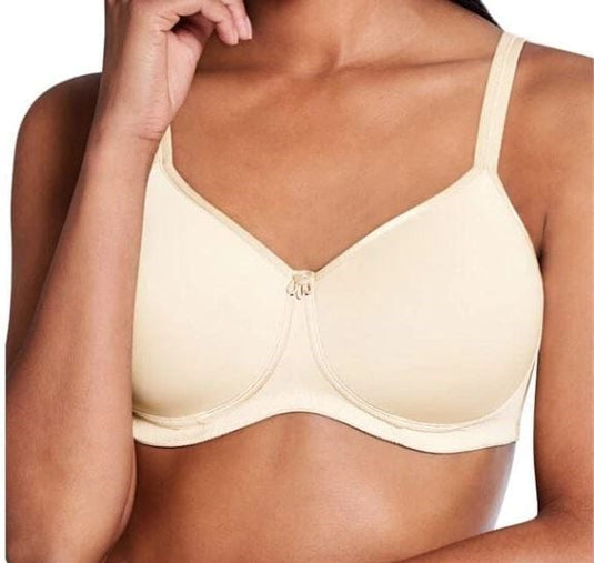 Amoena Womens Mara Padded Soft Bra - Off-White