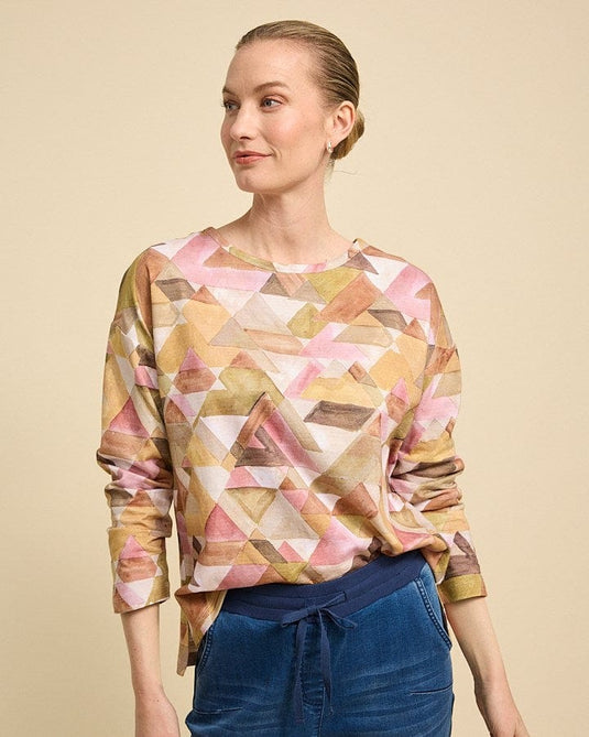 Yarra Trail Womens Pyramid Print Tee