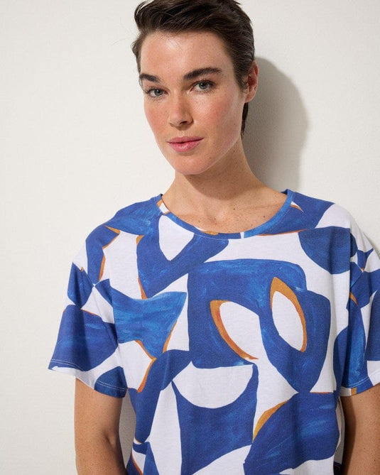 Marco Polo Womens Short Sleeve Top Reflection