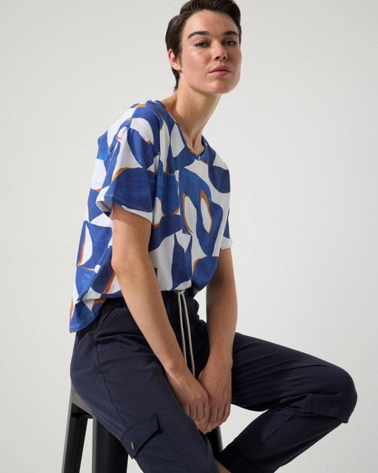 Marco Polo Womens Short Sleeve Top Reflection