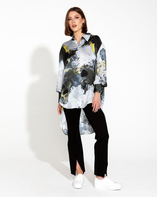 Fate & Becker Womens Transfixed Oversized Shirt