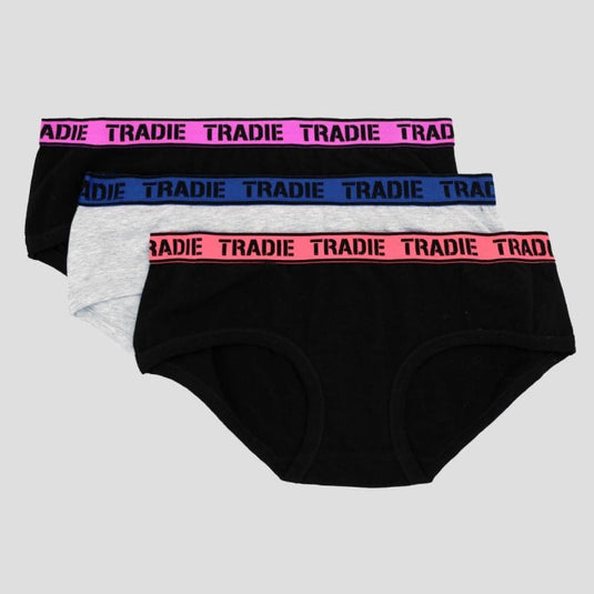 Tradie Womens 3 Pack Boyleg Briefs
