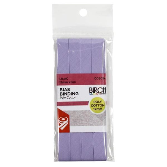 Birch Bias Binding Poly Cotton (12mm x 5m)