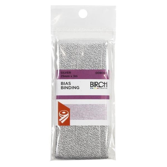 Birch Bias Binding Poly Cotton (25mm x 3m)