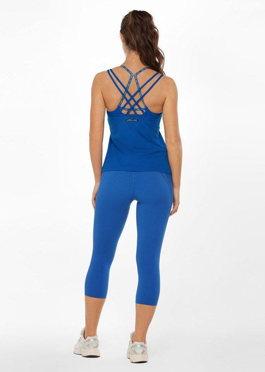Lorna Jane Strapped In Active Tank - Cobalt Blue