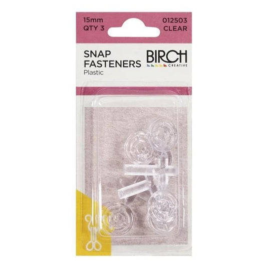 Birch Plastic Snap Fasteners